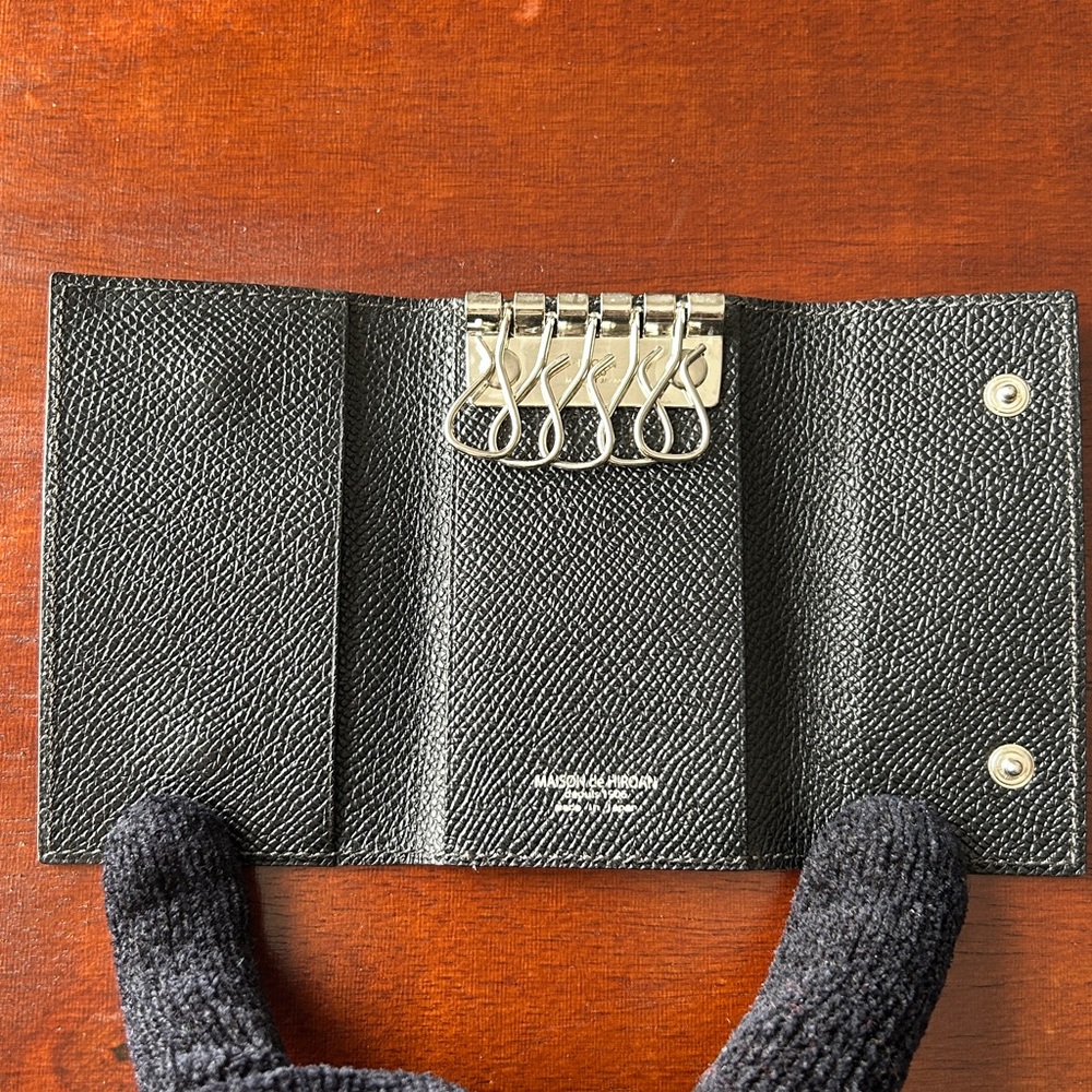 Hiroan key case double snap card holder